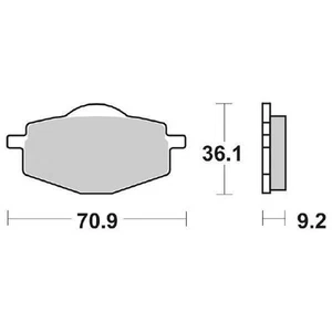 Pastillas De Freno SBS 575 HF MBK XC VERTEX 125 - Imagen 1 de 4