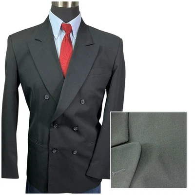 38(40)L City Streets Doble Pecho Traje Chaqueta Abrigo Deportivo Blazer Pico 6 Botones Foto 1 de 4