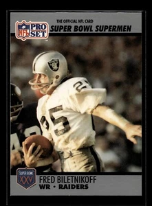 1990 Pro Set Super Bowl XXV Silver Anniv #45 Fred Biletnikoff (NM)(FTB) - Bild 1 von 2