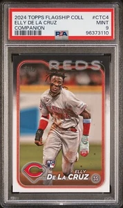 PSA 9 Elly De La Cruz 2024 Topps Flagship Collection Companion Card Reds Rookie - Picture 1 of 2