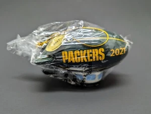 GREEN BAY PACKERS Danbury Mint Christmas Ornament Santa CHRISTMAS BLIMP 2021 - Picture 1 of 4
