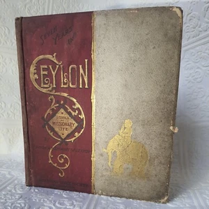 Antique 1890 Seven Years In Ceylon Stories Of Missionary Life Leitch HC Book - Imagen 1 de 13