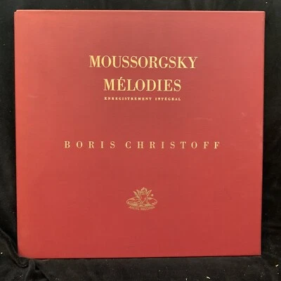 MOUSSORGSKY Melodies - BORIS CHRISTOFF - ANGEL 4LP DELUXE BOX Foto 1 de 4