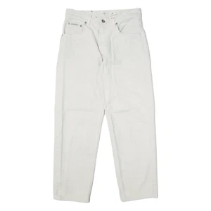CALVIN KLEIN Womens Jeans Cream Regular Tapered W29 L26 - Picture 1 of 6
