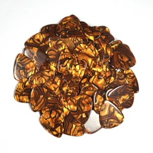 100pcs Heavy 1.5mm Guitar Picks Plectrums Celluloid Tiger For Bass Guitar - Picture 1 of 4