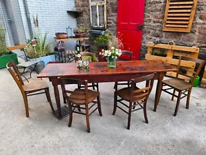 2 Meter, antiker Wirtshaustisch, Bauerntisch, französischer Tisch, Küchentisch. - Bild 1 von 17