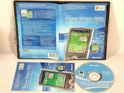 MICROSOFT POCKET STREETS 2005 Complete CIB WINDOWS MOBILE PC FREE SHIPPING - Image 1 of 4