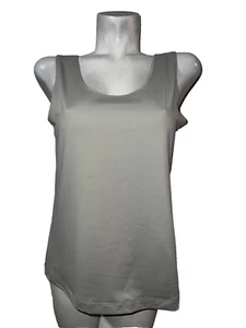 Blusa sin mangas CHICO'S Top Talla L (2) Beige Marrón Tejido elástico Pullover - Imagen 1 de 6