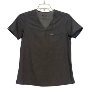 Figs Catarina One Pocket Scrub Top in Graphite Gray size Small FW100 - Picture 1 of 6