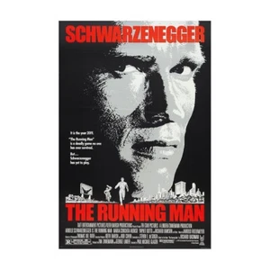 The Running Man Movie Poster Schwarzenegger Canvas Print Modern Wall Decor 36x24 - Picture 1 of 4