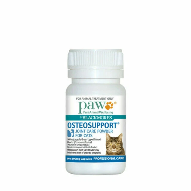 Paw Osteosupport Joint Care Powder for Cats - 60 Capsules