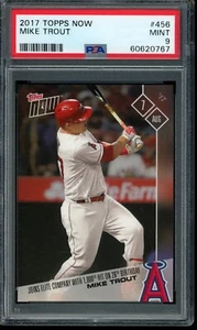 Tarjeta 2017 Topps Now #456 Mike Trout PSA 9 como nueva 60620767 - Imagen 1 de 2