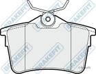 Brake Pads Rear For Peugeot 308 112Bhp 1.6 Choice1/2 09->14 4E 4H Bfit
