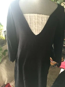 INC Woman Black Sweater Dress with White Insert Size 2X - Picture 1 of 5