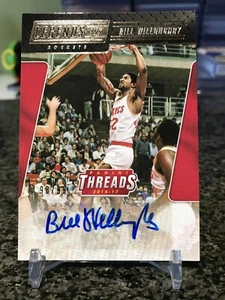 2016-17 Panini Threads Legends Ink Bill Willoughby Auto Rare SSP /99 Rockets!!! - Picture 1 of 2