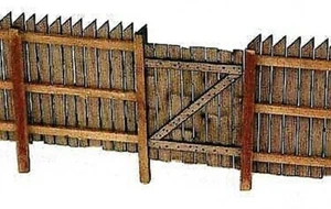 BTS (Better Than Scratch) 23029 HO Scale Sawtooth Board Fence Laser-Cut Kit - Picture 1 of 1