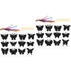  12 Pcs Decorative DIY Crafts Kids Toys Butterfly Scratch Painting Safe Summer