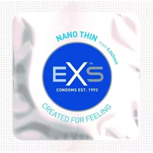 EXS Nano Thin Condoms, Ulta Thin Extra Feel Latex Condoms - Multipacks - Picture 1 of 10