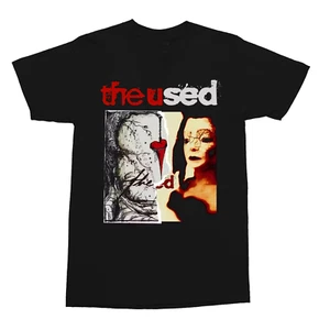 T-shirt nera nuova popolare The usata cotone tutte le taglie unisex OM50 - Foto 1 di 5