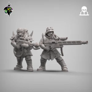 Reptilian Overlords Heretic Flamethrower and Machine Gun Operator - Picture 1 of 2