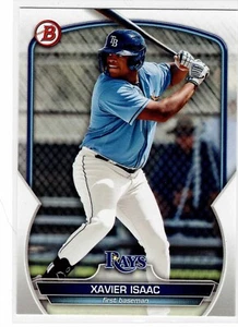 Xavier Isaac Tampa Bay Rays 2023 Bowman Draft - Imagen 1 de 2