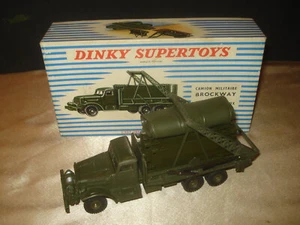 DINKY SUPERTOYS Ancien Camion Militaire Brockway avec Pont de Bateaux en Boîte - Photo 1/13