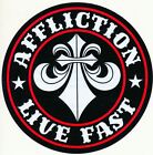 AFFLICTION JEANS LIVE FAST STICKER AUTHENTIC ALMOST 4 INCHES LARGE NEW