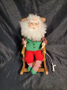 Sedia a dondolo vintage Babbo Natale Best Motionette animata FUNZIONANTE - Foto 1 di 6
