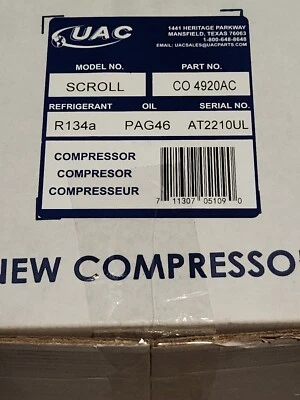 New A/C Compressor for 2007-2014 Honda CR-V Civic 07-15 Acura ILX RDX 2.3L 2.4L - Image 1 of 3