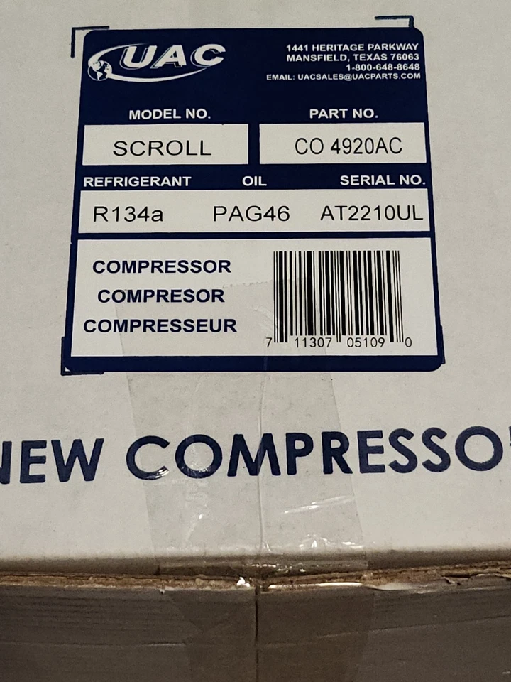 Nuevo compresor de aire acondicionado para Honda CR-V Civic 2007-2014 07-15 Acura ILX RDX 2,3 L 2,4 L Foto 1 de 3