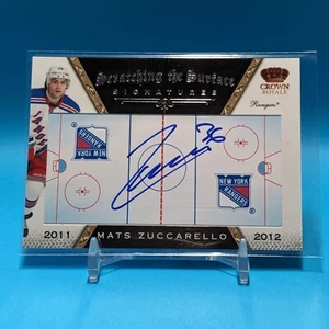 Mats Zuccarello 2011 Panini Crown Royale Scratching The Surface Signatures Card - Picture 1 of 2