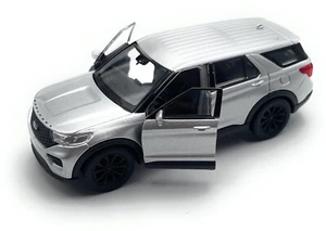Modellino auto Ford Explorer SUV 1:34-39 argento miniatura veicolo - Foto 1 di 4