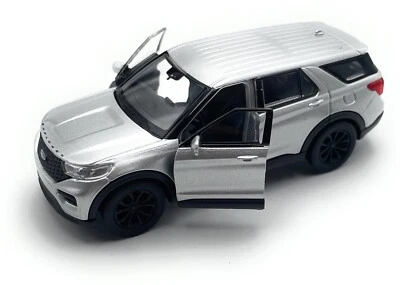 Modellino Ford Explorer SUV 1:34-39 Argento Veicolo - Immagine 1 di 4