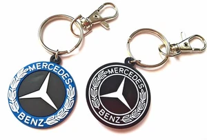 Portachiavi Mercedes Benz Emblema in Gomma doppia faccia classe a b c amg - Foto 1 di 4