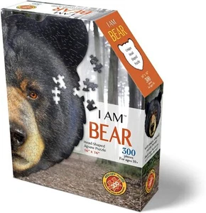 Madd Capp I AM BEAR Animal-Shaped Jigsaw Puzzle, 300 Pieces - Picture 1 of 5