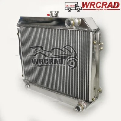 Radiador de aluminio para Toyota Corolla L4 1971 1972 1973 1974 1,2 L 1,6 L MT 2 filas Foto 1 de 4