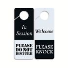 Double Sided Door Sign PVC Door Hanger Durable Meeting Label  Cafe