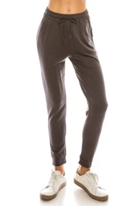Women French Terry Jogger Pants Running Workout Drawstring SweatPants - Picture 1 of 29