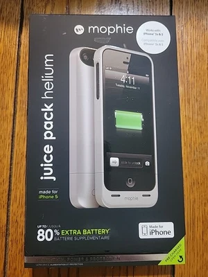 5 pack of Mophie Juice Pack Helium Air Battery Cases Apple iPhone 5 and 5s   - Image 1 of 4