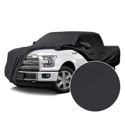 For Chevy Colorado 04-12 Satin Stretch Indoor Dark Gray Custom Car Cover w Black Foto 1 de 4