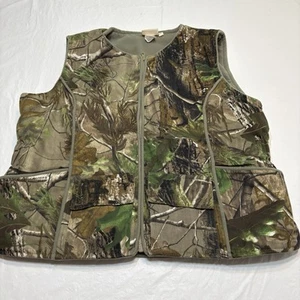 She Safari Realtree Camo Camouflage Fleece Lined Hunting Vest Women’s Large - Picture 1 of 8