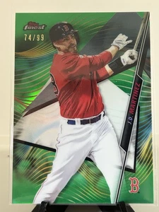 Topps Finest 2020 - J.D. Martinez #49 refractor verde/99 - Imagen 1 de 2