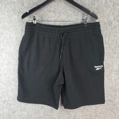 Reebok Shorts Mens Large Black Stretch Waist Pockets 13647 - Image 1 of 4