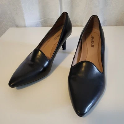 Aerosoles Womens Macrame Leather Shoes Pumps Heels Pointed Toe, Size 9/ EU7 Blac - Image 1 of 4