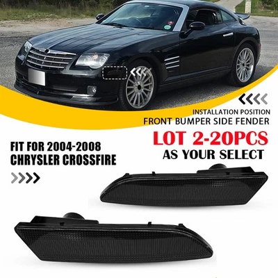 Luces laterales marcadoras de 2-20 piezas para Chrysler Crossfire 2004-2008 lámpara de humo de estacionamiento delantera Foto 1 de 4