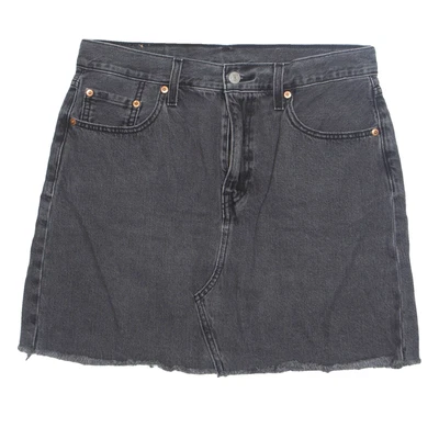 LEVI'S Womens Straight Skirt Grey Short Denim M - Image 1 of 4