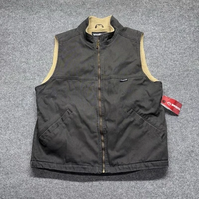 Nuevo con etiquetas Chaleco Wolverine Upland Para Hombres L Negro Sherpa Forrado Cremallera Completa Ropa de Trabajo  Foto 1 de 4