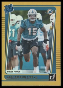 2021 Panini Donruss Jaelan Phillips RC Gold Press Proof Premium #336 - Picture 1 of 2