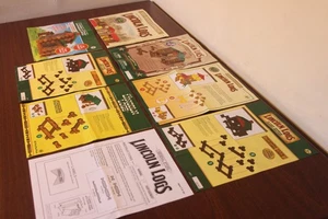 Lincoln Logs HUGE Lot 8 Original Manuals Different Set and Years - Picture 1 of 3