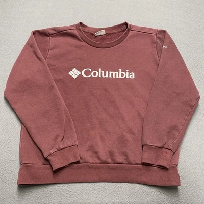 Columbia Sudadera Mujer Grande Malva Logo Cuello Redondo Pullover Polar Informal Foto 1 de 4